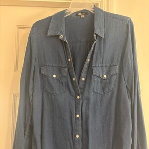 Lightweight, Soft Denim Blend Shirt